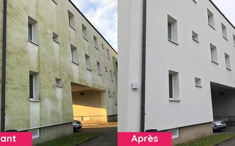 Nettoyage Facade Avant Apres